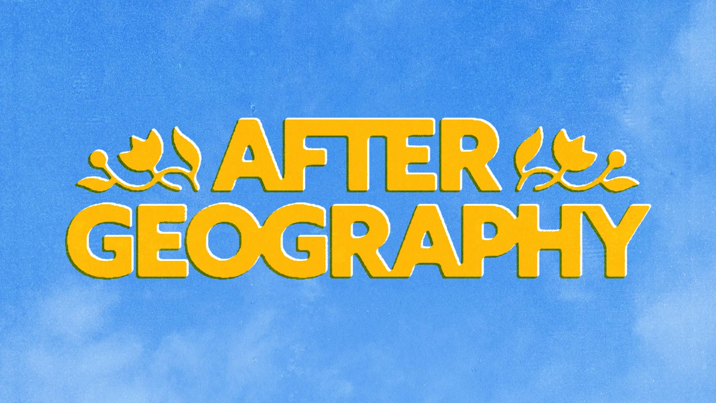 Logo After Geography - artwork musical réalisé pour After Geography en 2025